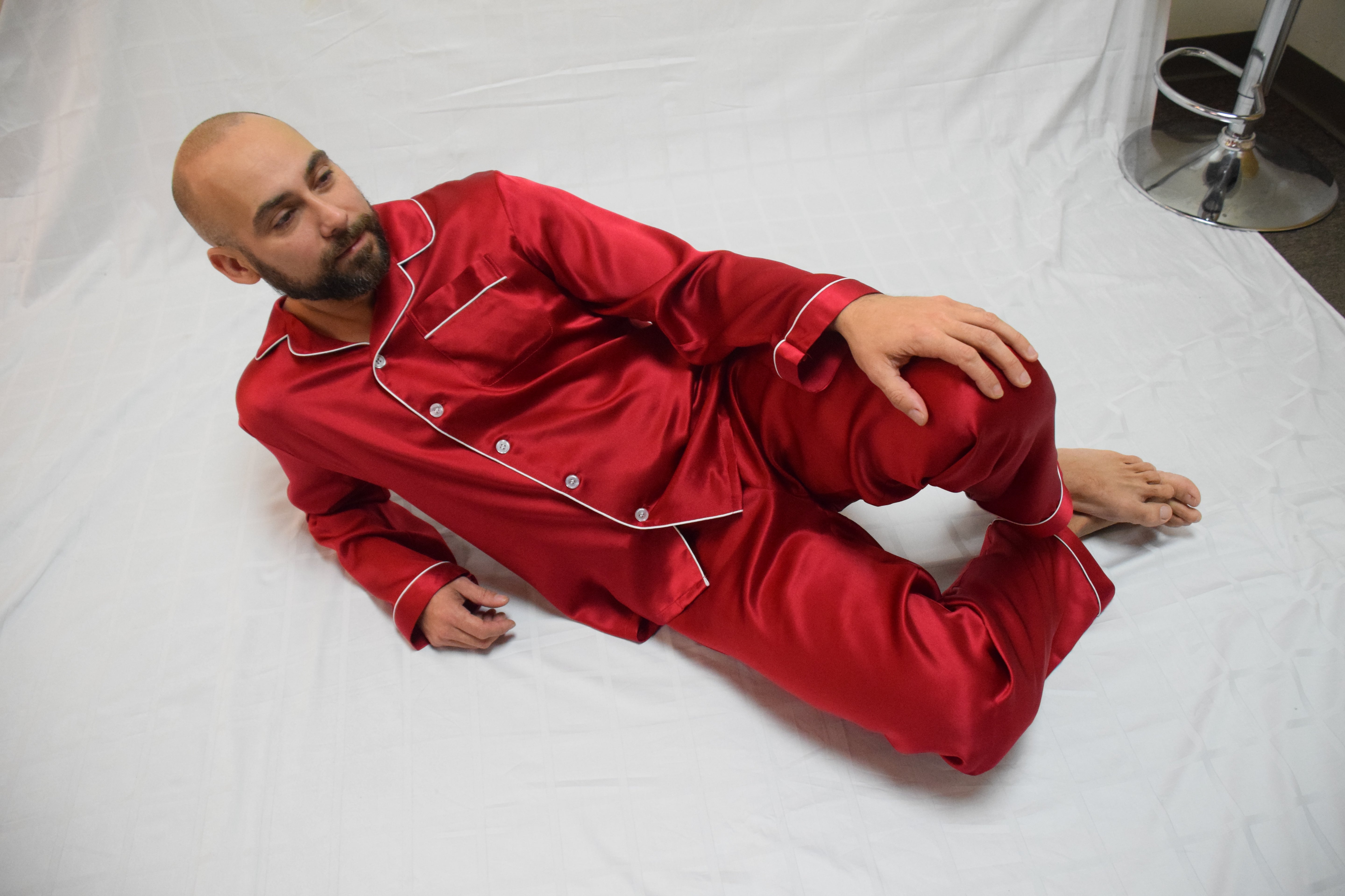 Men's Silk Pajama Sets