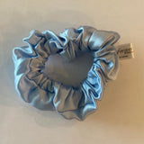 Silk Hair Scrunchie Light Blue - Silk Scrunchy - Forster's Finery Fine Silk Products