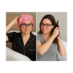 Silk Bonnet Carmine (Square Knotted Design) -  Silk Night Cap - Forster's Finery Fine Silk Products