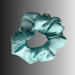 Silk Hair Scrunchie Aqua -  Silk Scrunchy - Forster's Finery Fine Silk Products