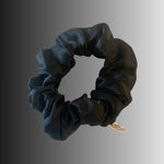 Silk Hair Scrunchie Black -  Silk Scrunchy - Forster's Finery Fine Silk Products