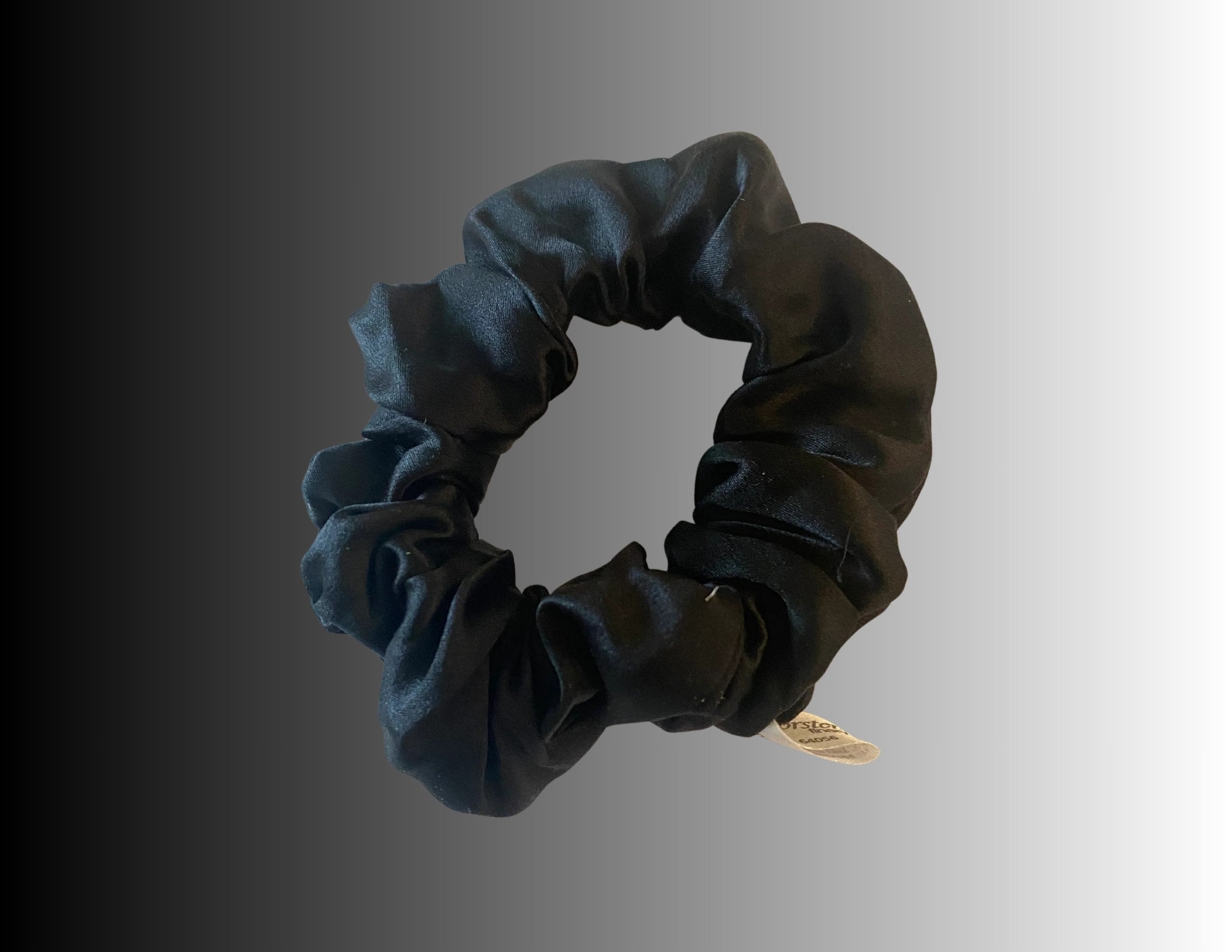 Silk Hair Scrunchie Black -  Silk Scrunchy - Forster's Finery Fine Silk Products