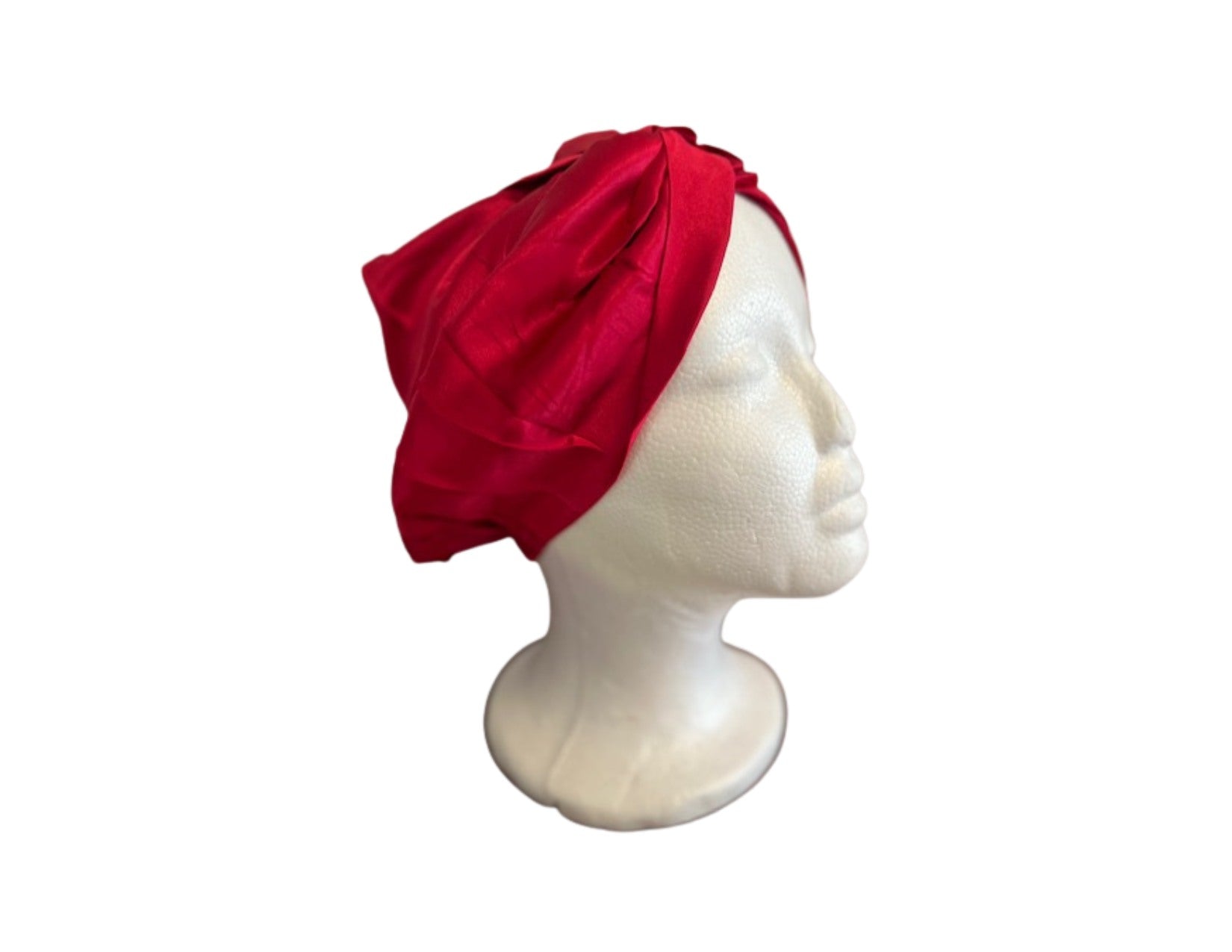 Silk Bonnet Wine (Twisted Design) - Silk Night Cap - Forster's Finery Fine Silk Products