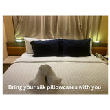 Mulberry Silk Pillowcase Envelope Style Navy Blue - Silk Pillowcase - Forster's Finery Fine Silk Products
