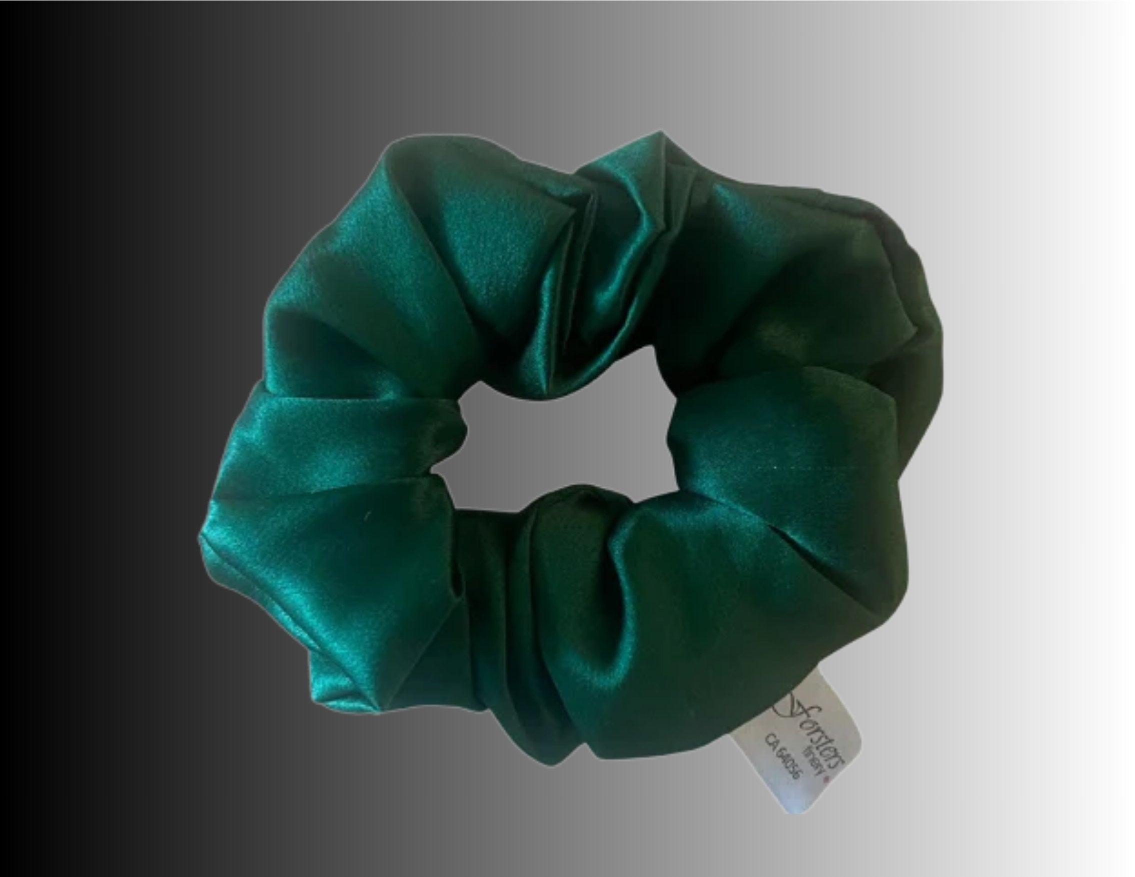Silk Hair Scrunchy Dark Green - Silk Scrunchy - Forster's Finery Fine Silk Products