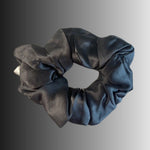 Silk Hair Scrunchie Dk Grey -  Silk Scrunchy - Forster's Finery Fine Silk Products