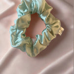 Silk Hair Scrunchie Mint -  Silk Scrunchy - Forster's Finery Fine Silk Products