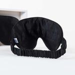 Silk Sleep Mask Black -  Sleep Masks - Forster's Finery Fine Silk Products