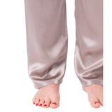 Women's Mulberry Silk Pajama Set Taupe - Silk Pajama - Forster's Finery Fine Silk Products