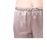 Women's Mulberry Silk Pajama Set Taupe - Silk Pajama - Forster's Finery Fine Silk Products