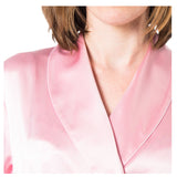 Women's Mulberry Silk Robe Pink - Silk Robes - Forster's Finery Fine Silk Products