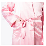 Women's Mulberry Silk Robe Pink -  Silk Robes - Forster's Finery Fine Silk Products