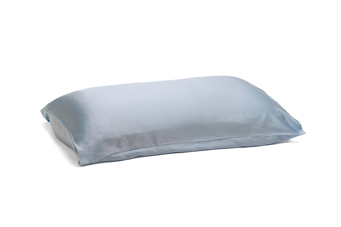  Light Blue Silk Pillowcase - Standard - FF-Pillowcase-Standard-LtBlue -  - Luxurious Fine Silk by Forsters Finery