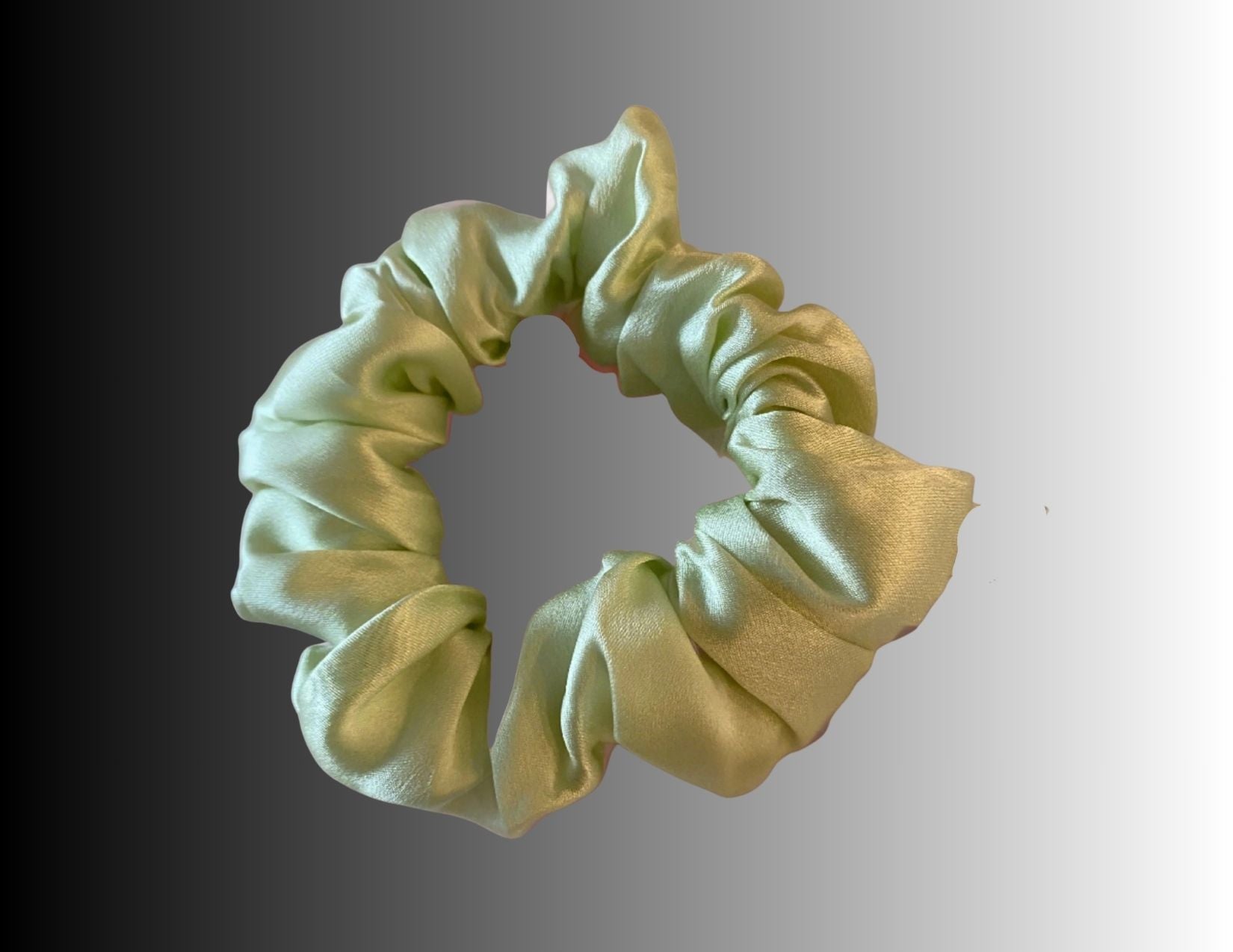 Silk Hair Scrunchie Lime - Silk Scrunchy - Forster's Finery Fine Silk Products
