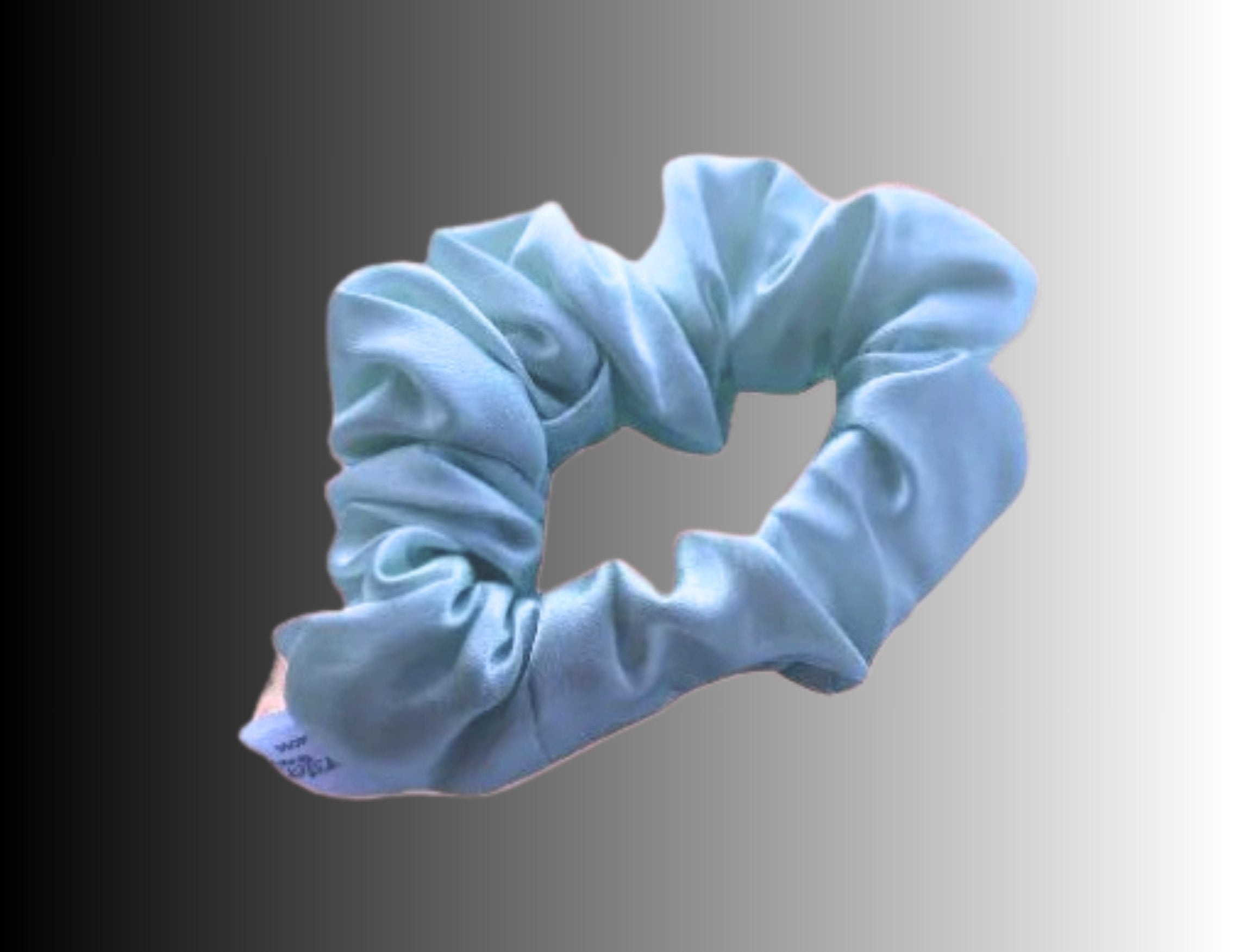 Silk Hair Scrunchie Light Blue - Silk Scrunchy - Forster's Finery Fine Silk Products