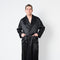  Men's Black Robe - Large / Extra Large - FF-Mensrobe-L/XL-Black -  - Luxurious Fine Silk by Forsters Finery