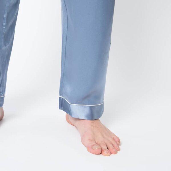 Men's Mulberry Silk Pajama Set Twilight Blue - Silk Pajama - Forster's Finery Fine Silk Products