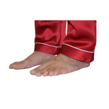 Men's Mulberry Silk Pajama Set Red - Silk Pajamas - Forster's Finery Fine Silk Products