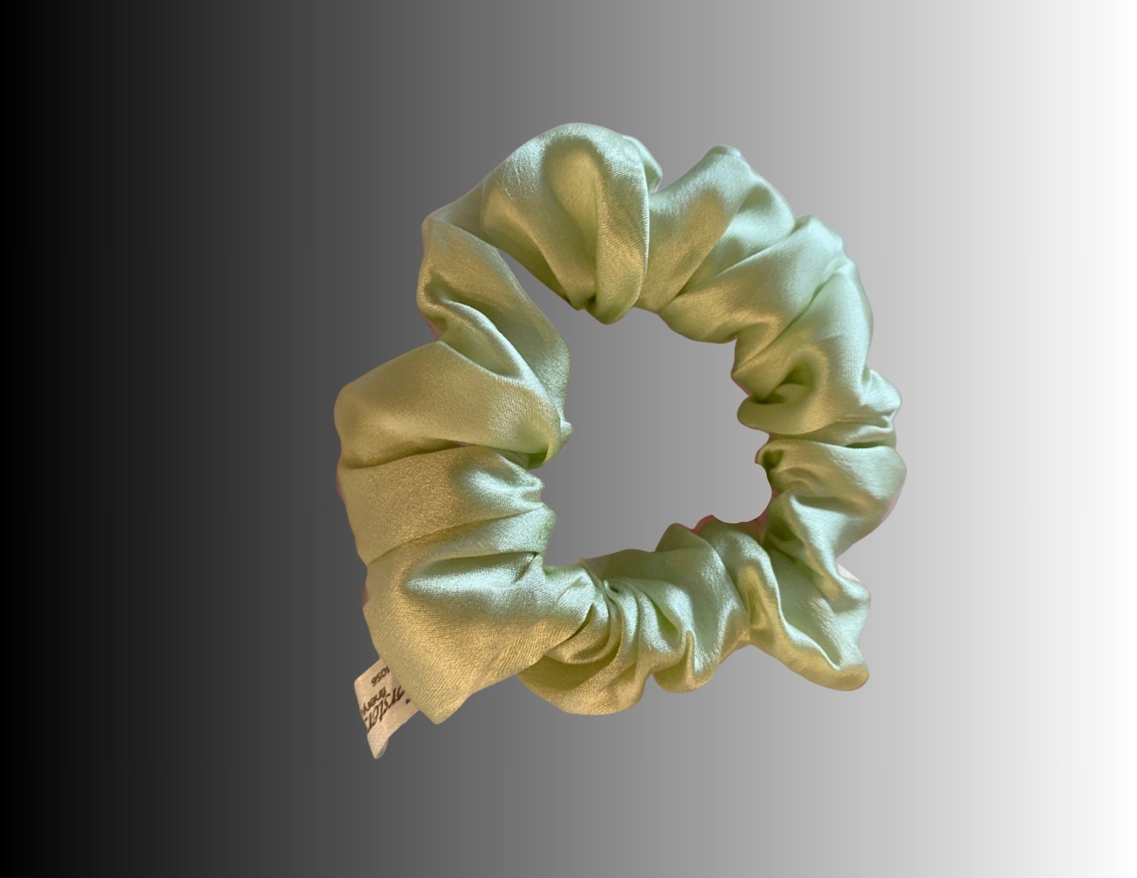 Silk Hair Scrunchie Mint - Silk Scrunchy - Forster's Finery Fine Silk Products