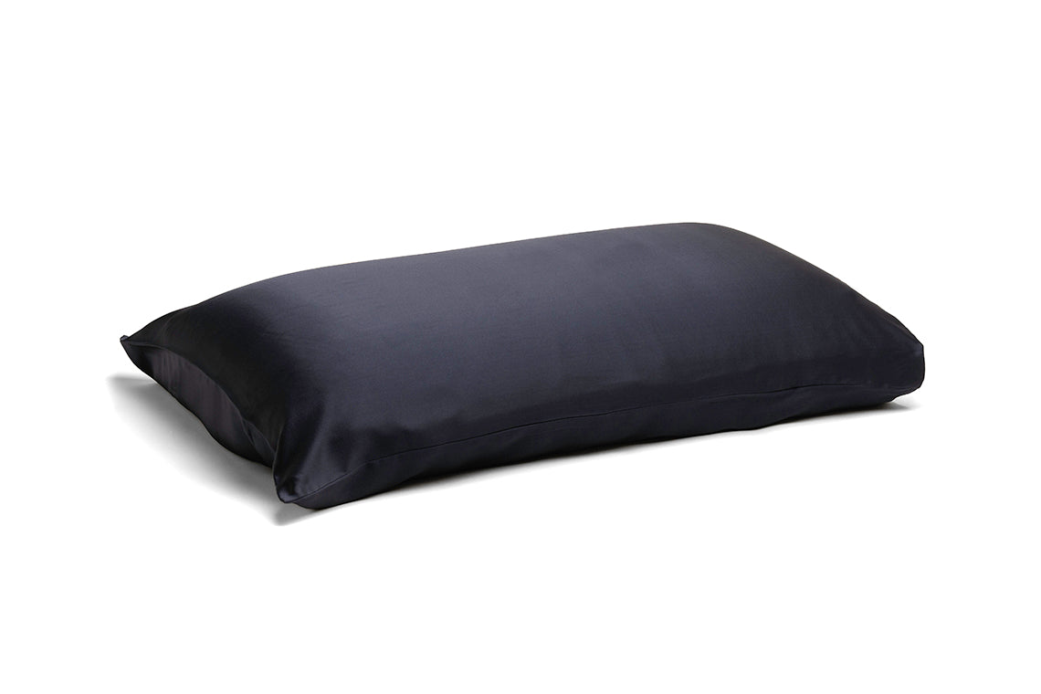  Navy Blue Silk Pillowcase - Standard - FF-Pillowcase-Standard-Navy -  - Luxurious Fine Silk by Forsters Finery