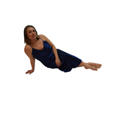 Women's Mulberry Silk Nightgown Navy Blue - Silk Nightgown - Forster's Finery Fine Silk Products