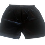 Men's Mulberry Silk Boxer Short with faux fly Black -  Silk Boxer Shorts - Forster's Finery Fine Silk Products