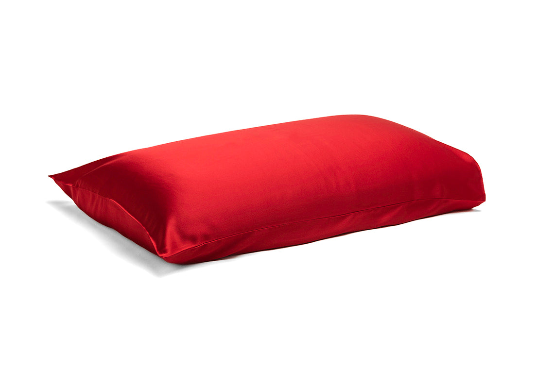 Mulberry Silk Pillowcase Red - Silk Pillowcase - Forster's Finery Fine Silk Products