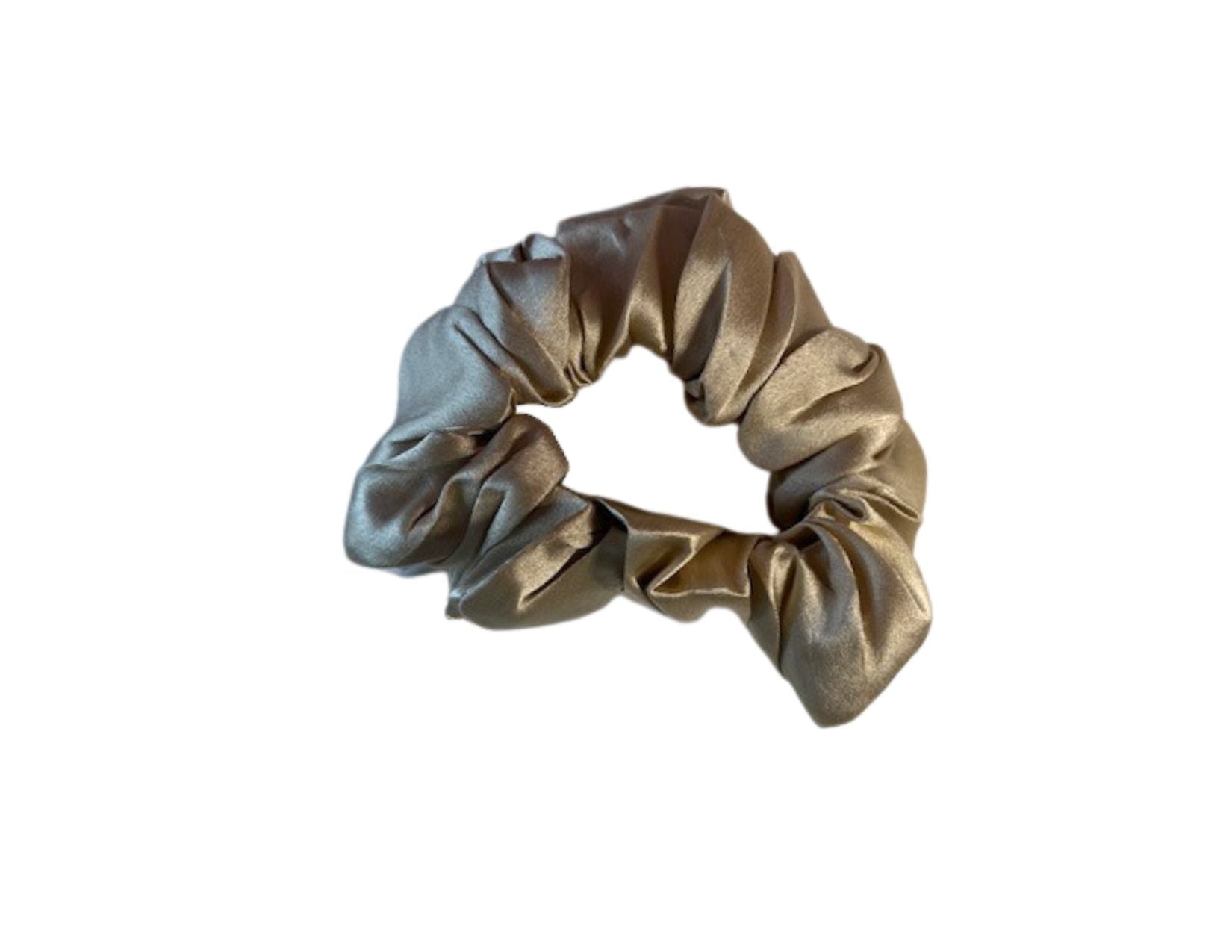 Silk Hair Scrunchie Sand - Silk Scrunchy - Forster's Finery Fine Silk Products