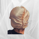 Baby Pink Double Silk Bonnet - Silk Night Cap - Forster's Finery Fine Silk Products