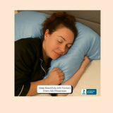 Mulberry Silk Pillowcase Envelope Style Light Blue - Silk Pillowcase - Forster's Finery Fine Silk Products