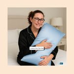 Mulberry Silk Pillowcase Envelope Style Light Blue -  Silk Pillowcase - Forster's Finery Fine Silk Products