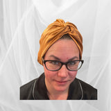 Copper Double Silk Bonnet -  Silk Night Cap - Forster's Finery Fine Silk Products