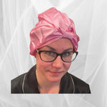 Carmine Double Silk Bonnet -  Silk Night Cap - Forster's Finery Fine Silk Products