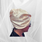 Baby Pink Double Silk Bonnet - Silk Night Cap - Forster's Finery Fine Silk Products