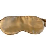  Gold Pure Silk Sleep Mask - Gold Pure Silk Sleep Mask -  -  - Luxurious Fine Silk by Forsters Finery