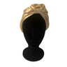  Gold Square Silk Night Cap/Bonnet - Gold Square Silk Night Cap/Bonnet -  -  - Luxurious Fine Silk by Forsters Finery
