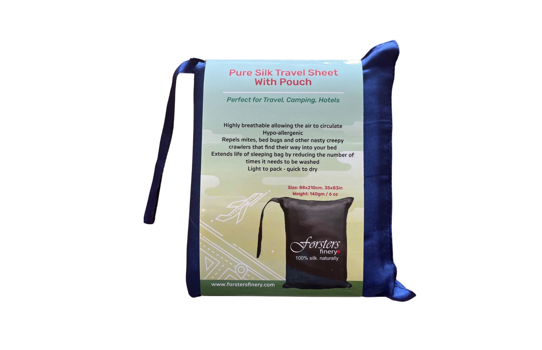 Silk Travel Sheets - Silk Travel Sheets - Forster's Finery Fine Silk Products