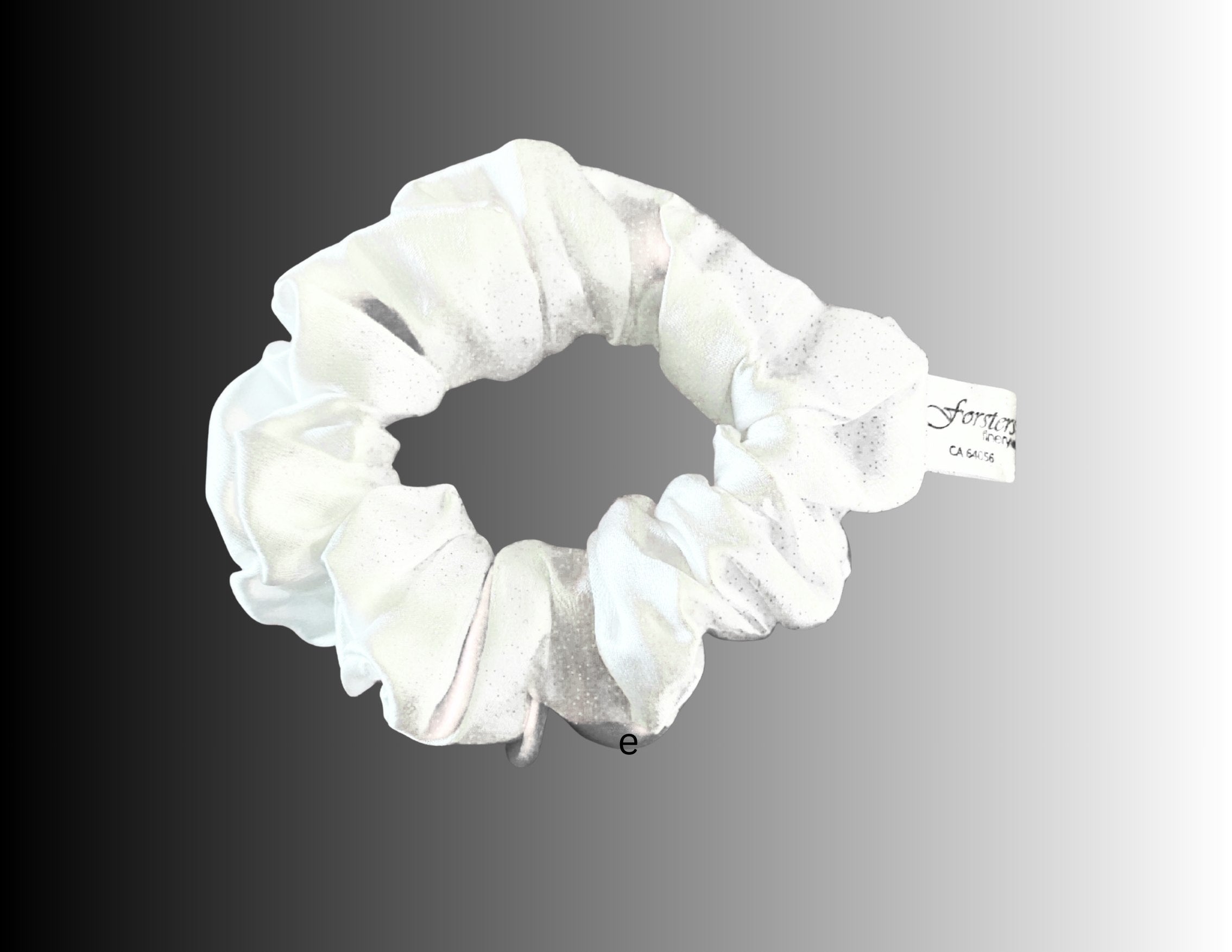 Silk Hair Scrunchie White - Silk Scrunchy - Forster's Finery Fine Silk Products