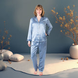 Women's  Mulberry Silk Pajama Set Twilight