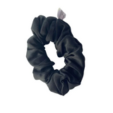 Silk Hair Scrunchie Black -  Silk Scrunchy - Forster's Finery Fine Silk Products