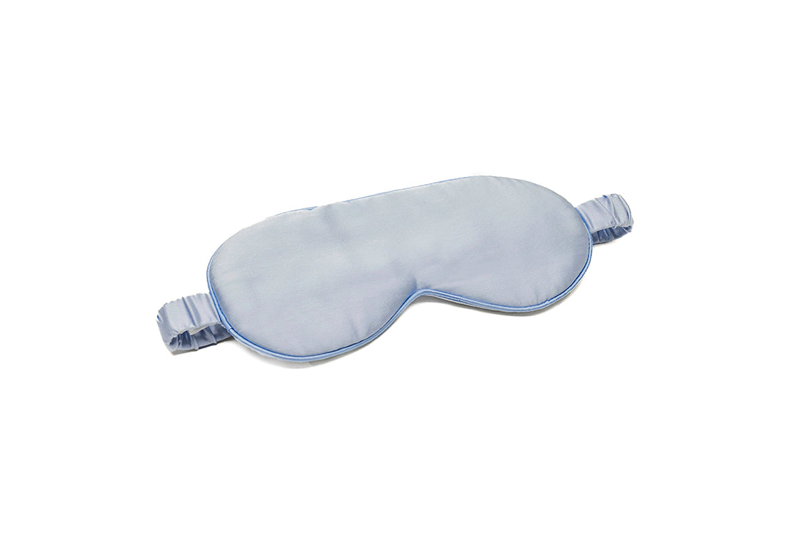 Silk Sleep Mask Light Blue - Sleep Masks - Forster's Finery Fine Silk Products