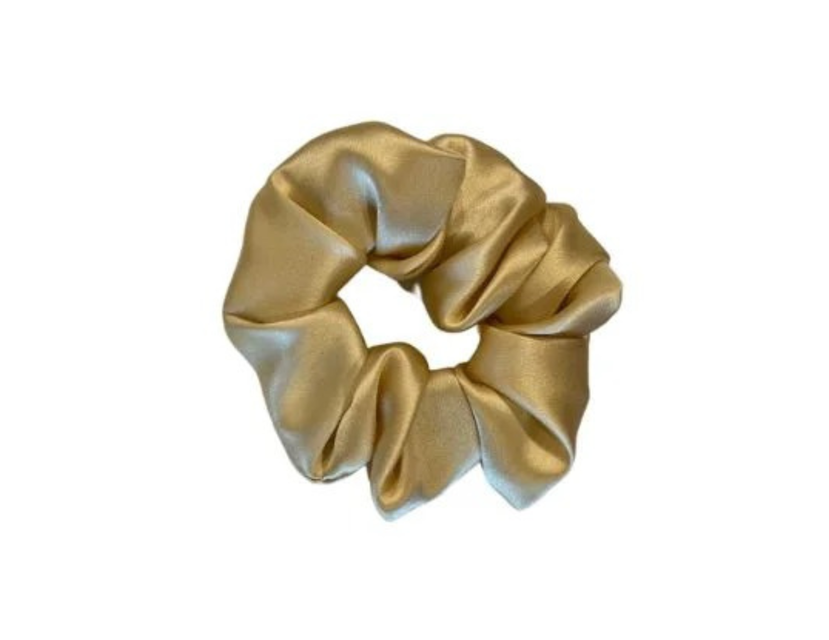 Silk Hair Scrunchie Gold - Silk Scrunchy - Forster's Finery Fine Silk Products