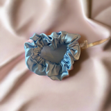 Silk Hair Scrunchie Light Blue - Silk Scrunchy - Forster's Finery Fine Silk Products