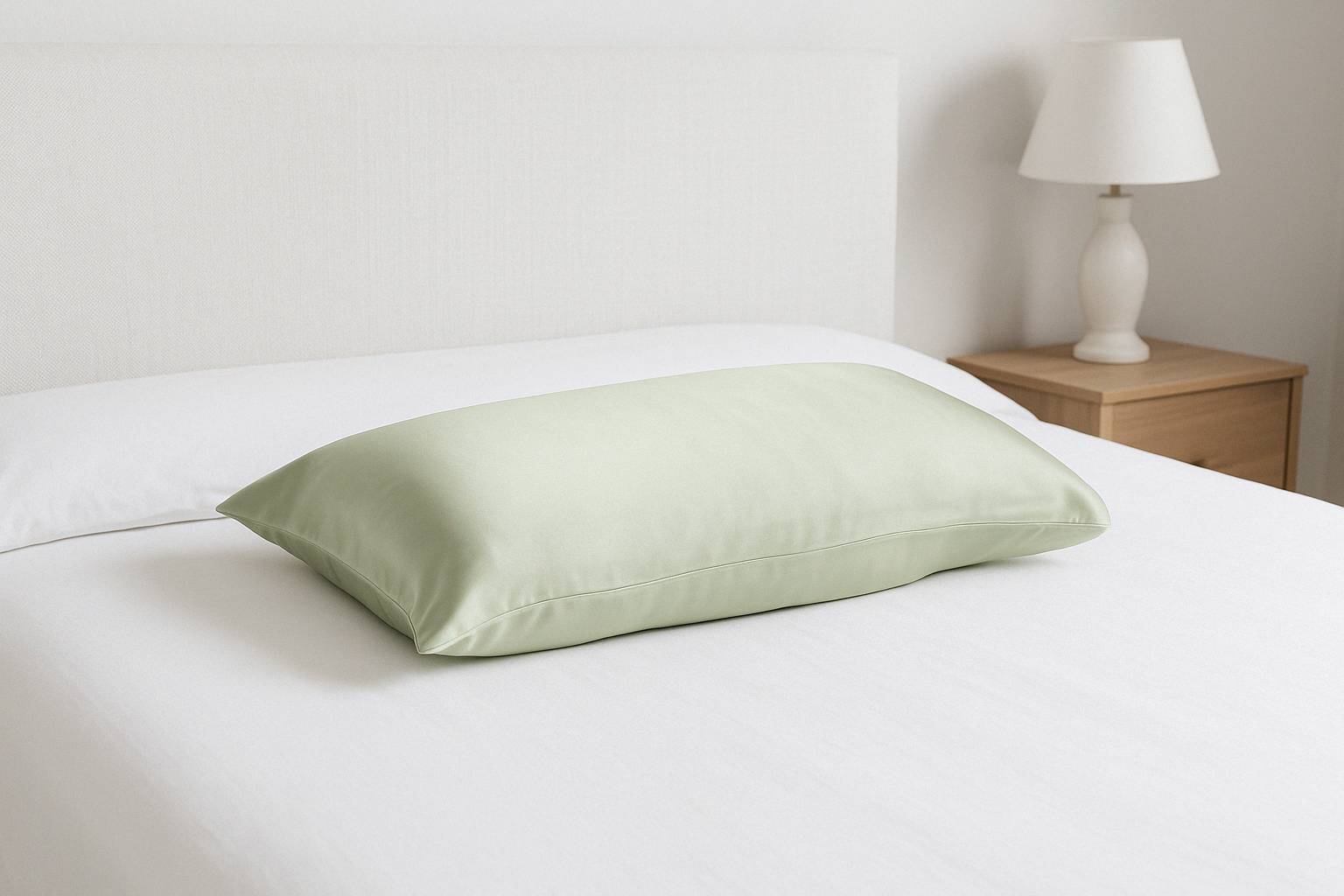 Mulberry Silk Pillowcase Envelope Style Mint - Silk Pillowcase - Forster's Finery Fine Silk Products