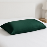 Mulberry Silk Pillowcase Envelope Style Dark Green - Silk Pillowcase - Forster's Finery Fine Silk Products