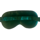 Silk Sleep Mask Dark Green - Sleep Masks - Forster's Finery Fine Silk Products