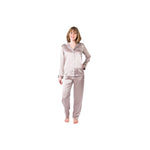 Women's  Mulberry Silk Pajama Set Taupe -  Silk Pajama - Forster's Finery Fine Silk Products