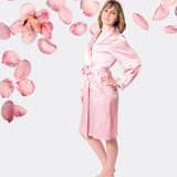 Women's Mulberry Silk Robe Pink