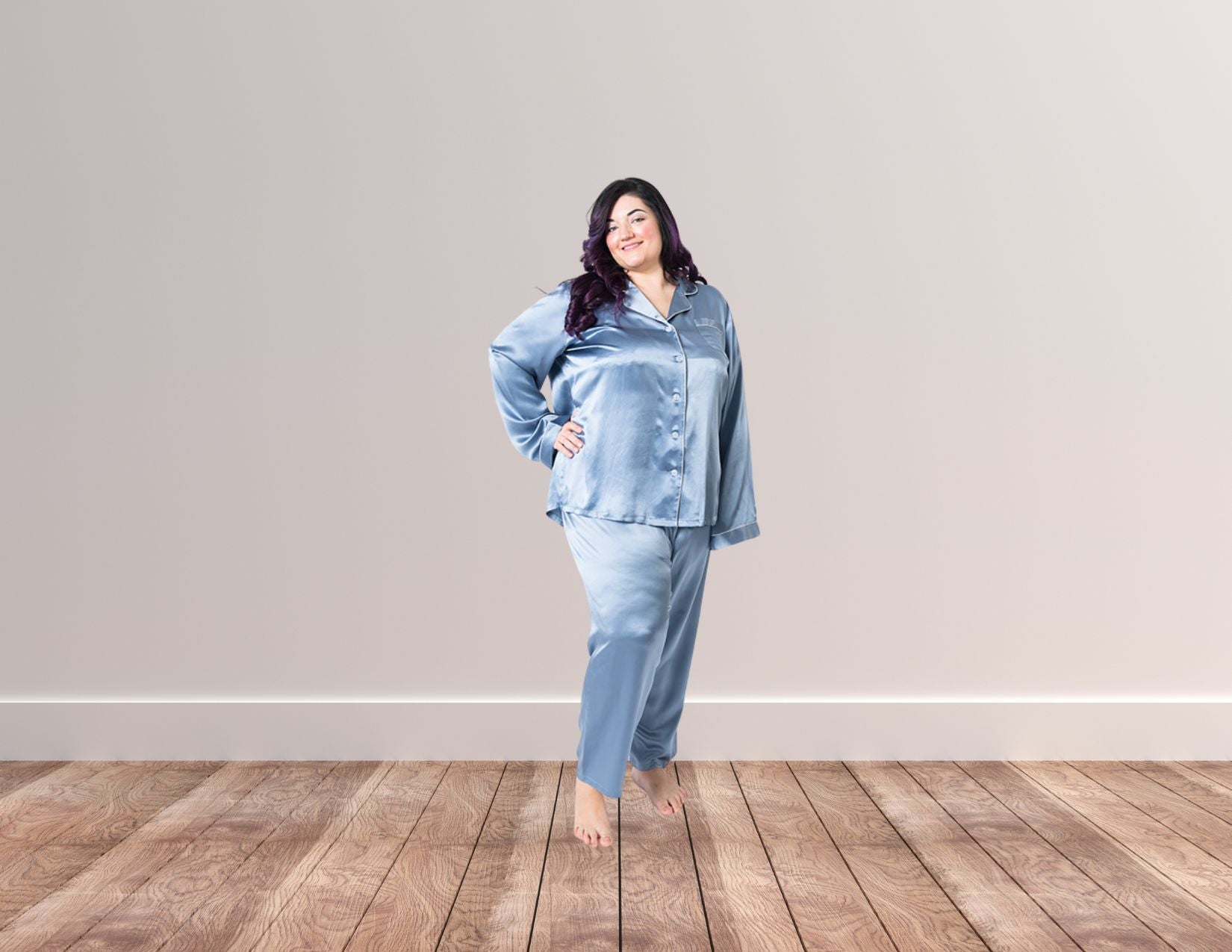 Women's Plus Size Silk Pajamas