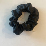 Black Silk Hair Scrunchie - Black Silk Hair Scrunchie -  -  - Luxurious Fine Silk by Forsters Finery